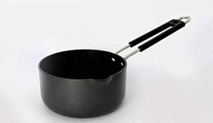 Stephy Hard Anodised Sauce Pan/Milk Pan(1 LTR.) 13 cm Pack of 1 - Image 1