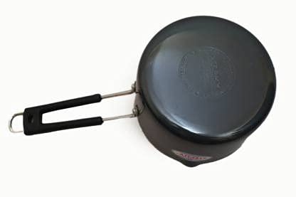 Stephy Hard Anodised Sauce Pan/Milk Pan(1 LTR.) 13 cm Pack of 1 - Image 3