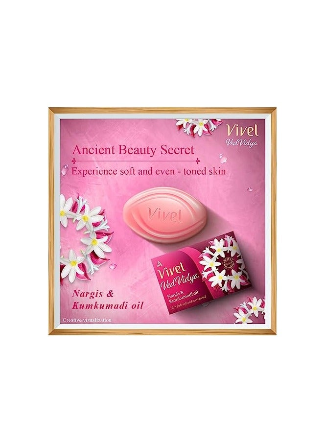 Vivel VedVidya Luxury Pack of 3 Skincare Soaps - Image 3