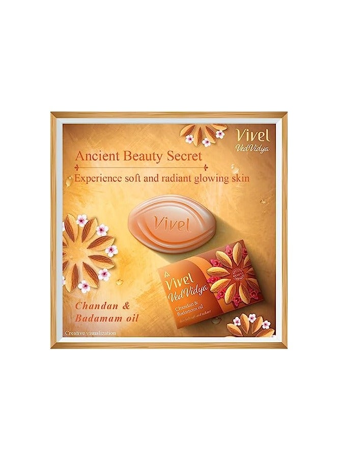 Vivel VedVidya Luxury Pack of 3 Skincare Soaps - Image 5