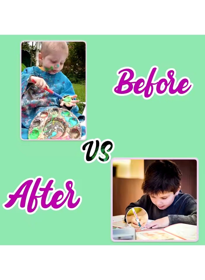 2 Magic Water Books for kids  2 pens, Drawing book for kids, perfect for early education and creativity, Children use a water pen to reveal colors and images, Promoting learning in a fun way, Childr - Image 3