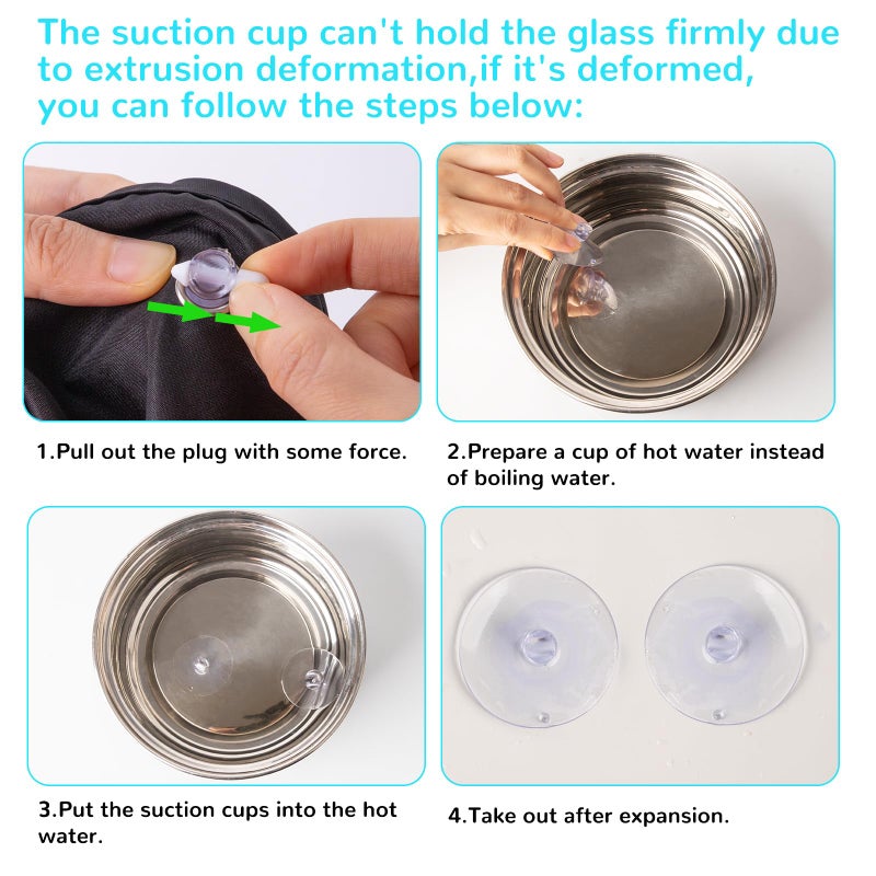 DIZA100 Car Sun Shade Side Window, 2 Pcs Blackout Car Window Shade for Baby Privacy with Storage Net Pockets Auto Curtains 7 Suction Cups for Heat/UV Protection Sun Block Covers - Image 4