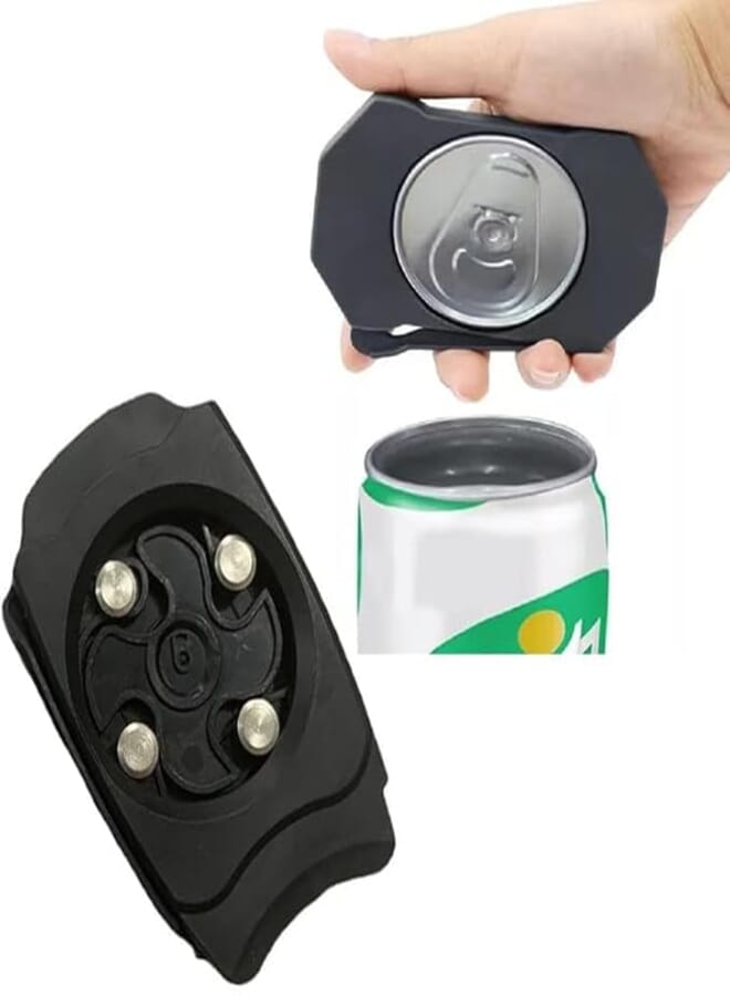 Rana Store Multifunctional Manual Can Opener, Easy Can Opener, Black, Pack of 1