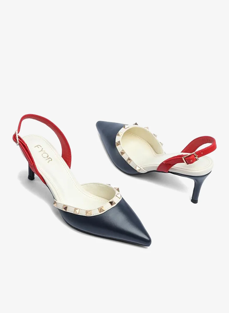 FYOR  Stylish Pointed Studded Pump AJ 004 for Women | Best Price UAE