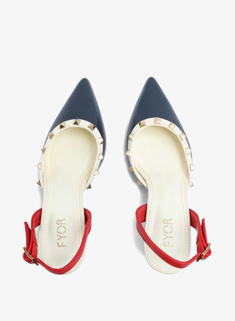 FYOR  Stylish Pointed Studded Pump AJ 004 for Women | Best Price UAE