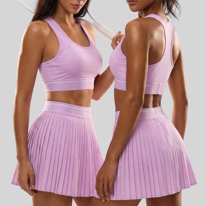 تنورة نسائية مطوية للركض بخصر عالي وجيوب - Image 3