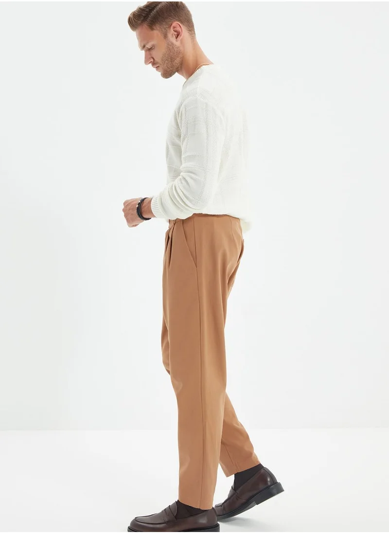 trendyol Pleated Relaxed Fit Chinos