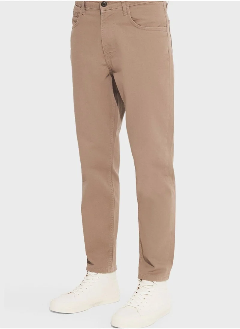 جون Essential Straight Fit Trousers