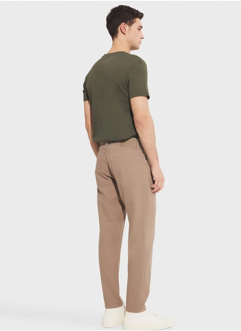 جون Essential Straight Fit Trousers