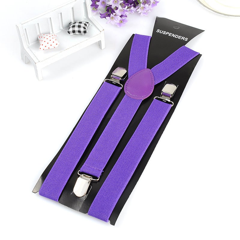 2.5 Multi-Color Fashionable Men'S And Women'S Adult Suspender Clips High Elastic Elastic Suspenders Clothing Accessories Suspenders - Image 4