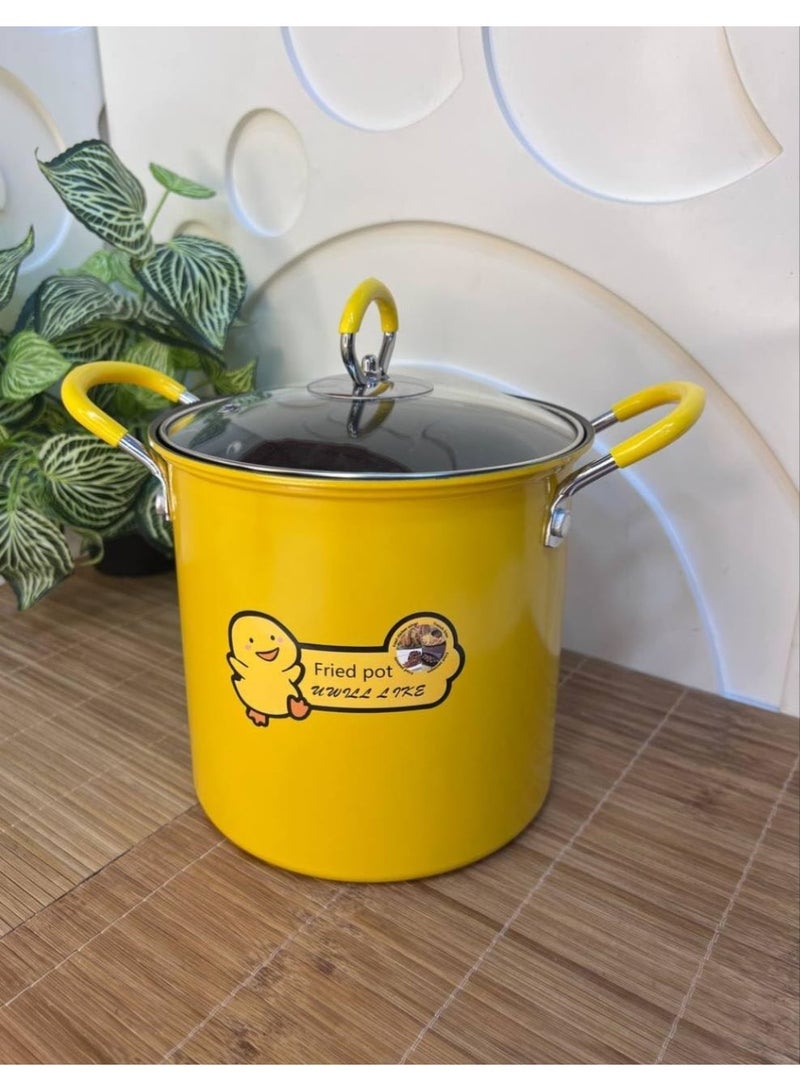 Sharpdo frying pan, 3 liters, with basket and glass lid - Image 1