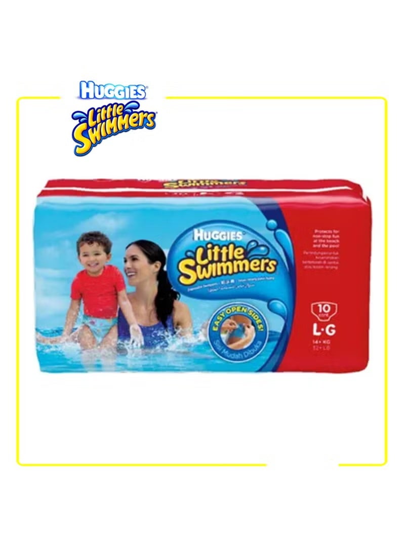 HUGGIES Little Swimmers Swim Pants - Large - 14+kg - 10 count - Image 2