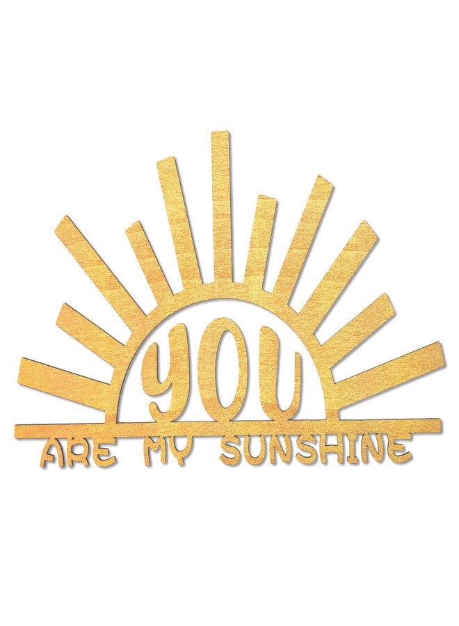 KOYILTD You Are My Sunshine Wall Decoration Boho Nursery Decoration Wooden Wall Hanging Art Sunshine Nursery Decor Boho Wall Art for Home Office Nursery Playroom (Unique) - Image 1