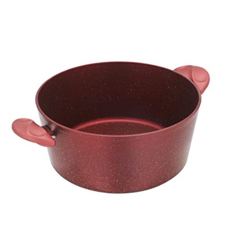 Aluminium Casserole With Durable Granite Coating, Purple, Rf10256 - Image 3