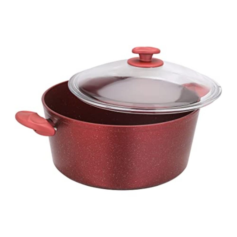 Aluminium Casserole With Durable Granite Coating, Purple, Rf10256 - Image 1