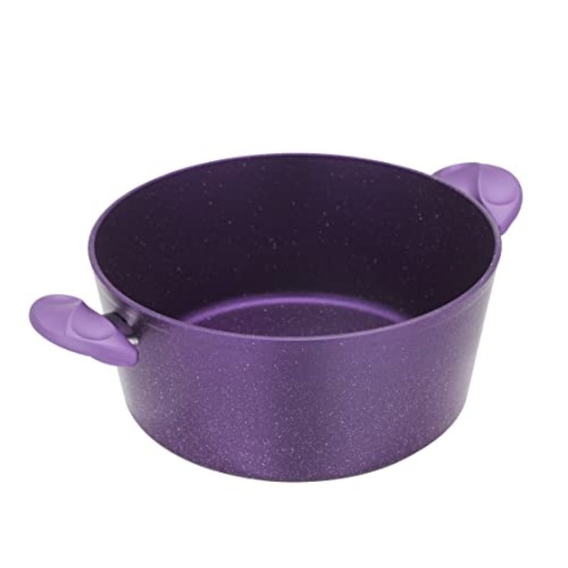 Aluminium Casserole With Durable Granite Coating, Purple, Rf10256 - Image 4