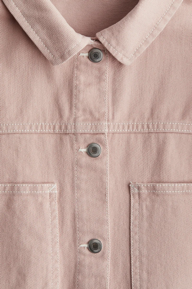 اتش اند ام جاكيت من التويل القطني بتصميم فضفاض