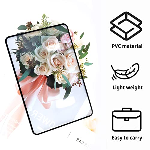 HOYDATE 4Pcs Page Magnifying Sheet 3X Lightweight Optical Plastic Fresnel Lens Bookmark Flat Magnifier for The Elderly and People with Low Vision Reading Small Prints, Maps and Books - Image 3