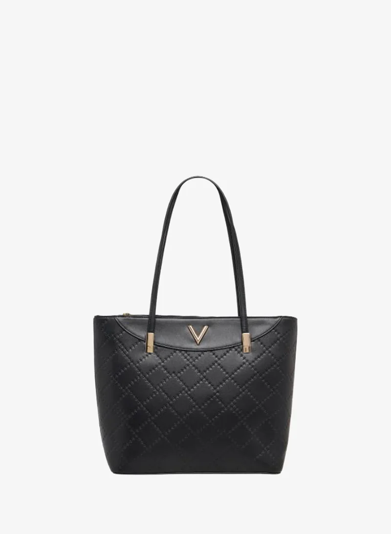 Adore Adore Quilted Tote Bag with Zip Closure