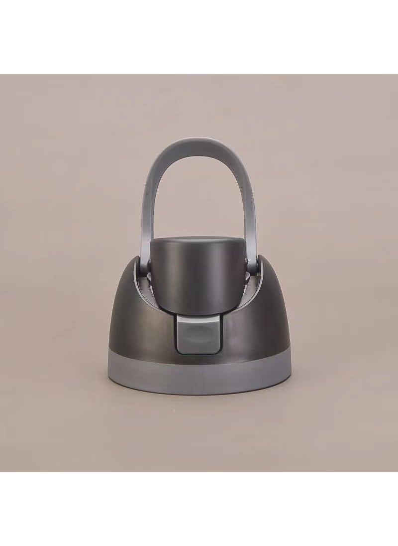 OWala Dual Drink Lid Insulated Fitness Straw Cap Black 