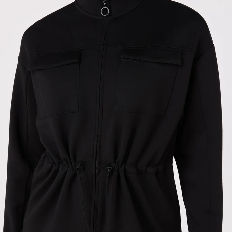 Sun And Sand Sports Black Women's Cargo Jacket for Women | Best Price UAE