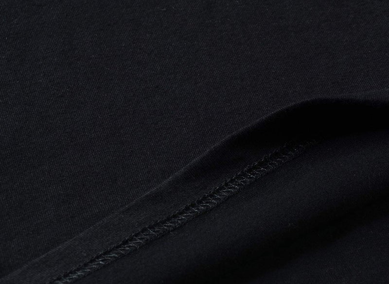 DANVOUY Womens V-Neck If My Mouth Doesn't Say It My Face Definitely Will T Shirt Black Large - Image 2