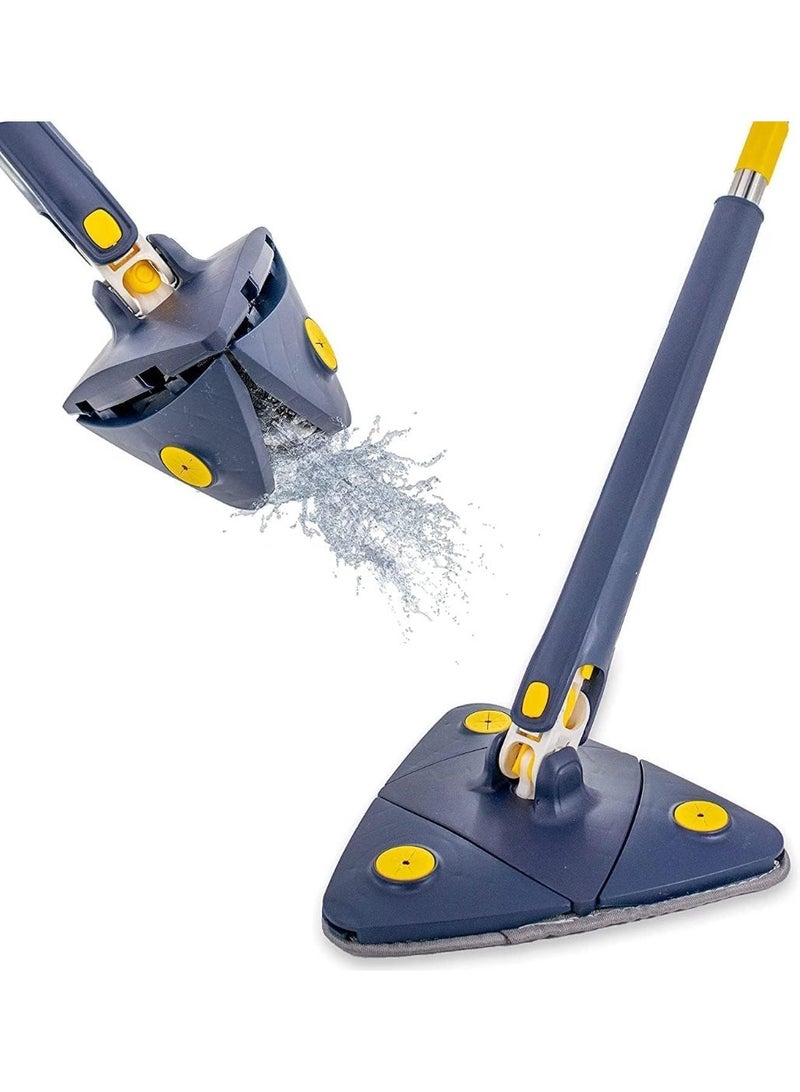 دينكس منطقة مثلثة الشكل لليد المصنوعة من الفولاذ المقاوم للصدأ، مساحة متحركة بزاوية 360 درجة لسهولة الوصول إلى الغبار في الزوايا والأركان. ممسحة سقف مائية، وسادات من الألياف الدقيقة، للاستخدام الجاف والرطب، ممسحة مثلثة الشكل، DX2037 - Image 2