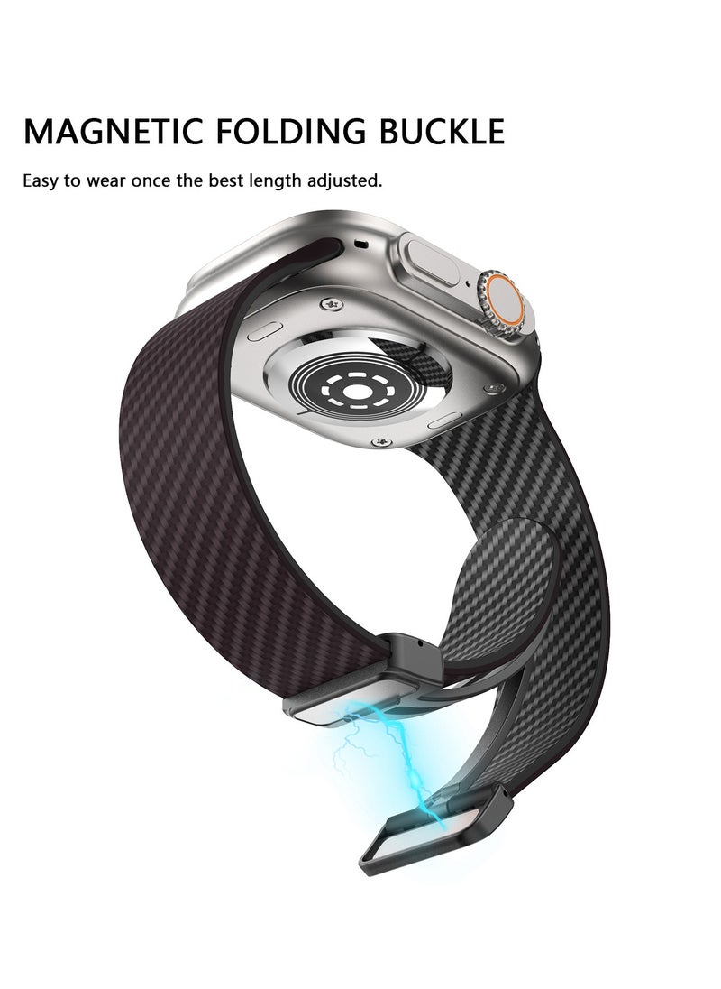 X-level - Bands Compatible with Apple Watch 42mm 44mm 45mm 49mm Series 9/8/7/SE/6/5/4/3/2/1 IWatch Ultra/Ultra 2/ Silicone Strap With Magnetic folding Buckle, Quick Release Silicone Straps for Women Men - Image 1