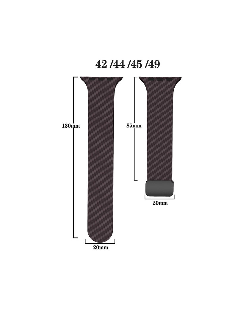 X-level - Bands Compatible with Apple Watch 42mm 44mm 45mm 49mm Series 9/8/7/SE/6/5/4/3/2/1 IWatch Ultra/Ultra 2/ Silicone Strap With Magnetic folding Buckle, Quick Release Silicone Straps for Women Men - Image 1