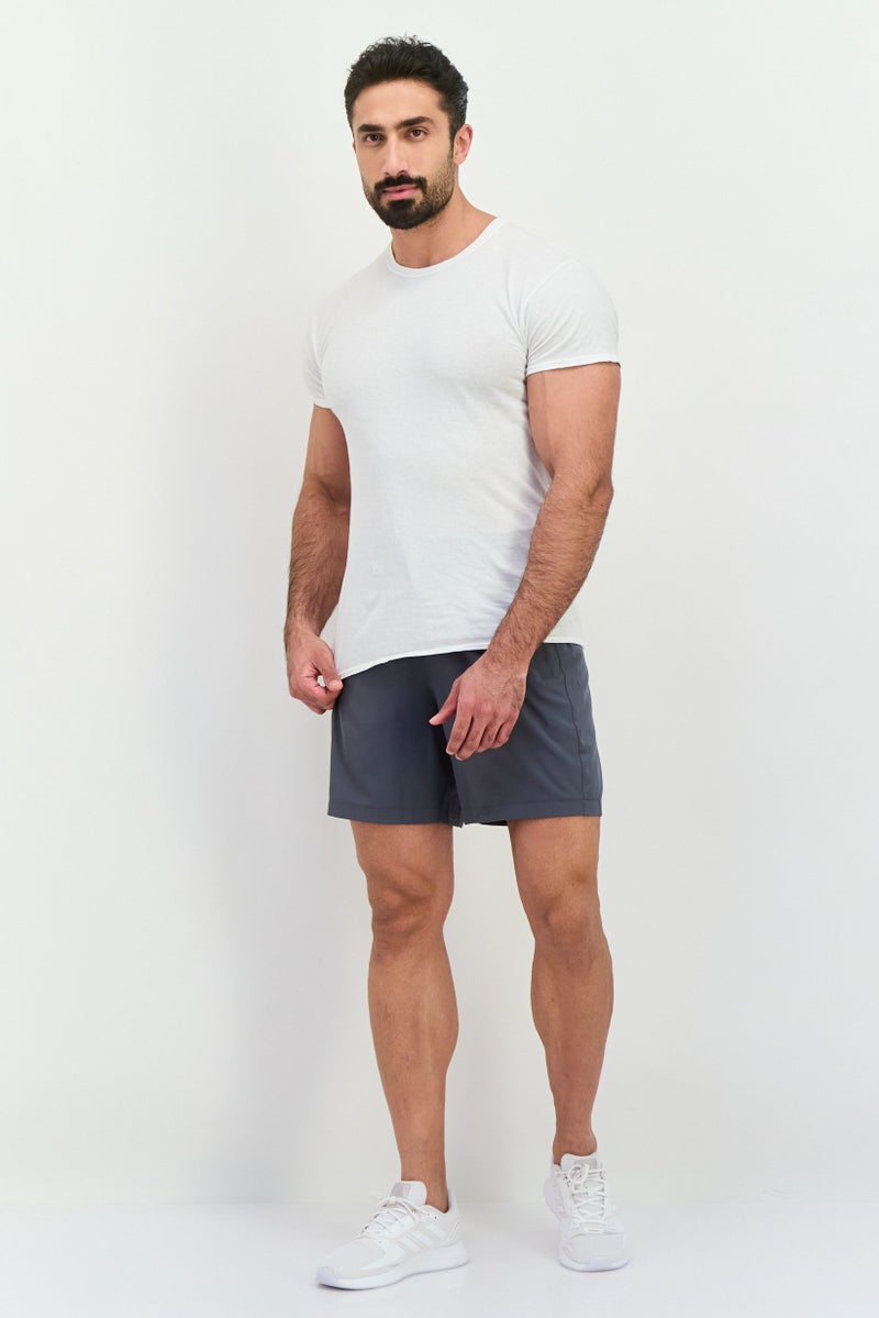 MOTION Men Sportswear Fit Training Shorts, Dark Grey  - Image 4
