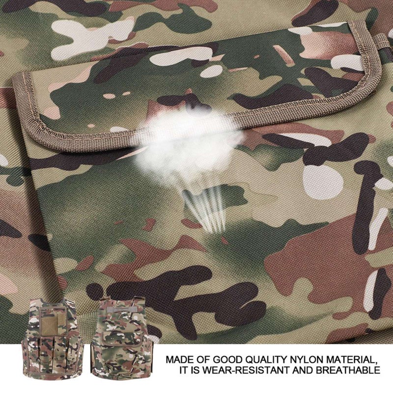 Children Kids Army Military Equipment Combat Game Camouflage Uniform Vest(CP Camouflage) - Image 5