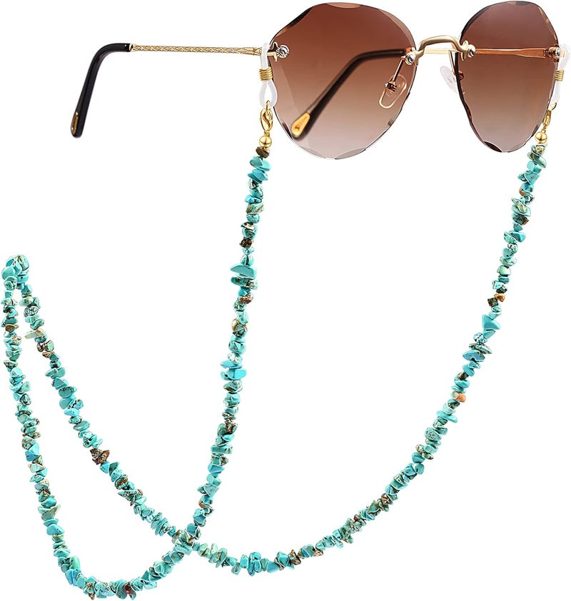 PEARLADA 18K Gold Eyeglass Chain Sunglasses Strap Holder Reading Glasses Retainer Gold Beaded Chain String Cord Lanyard - Image 1