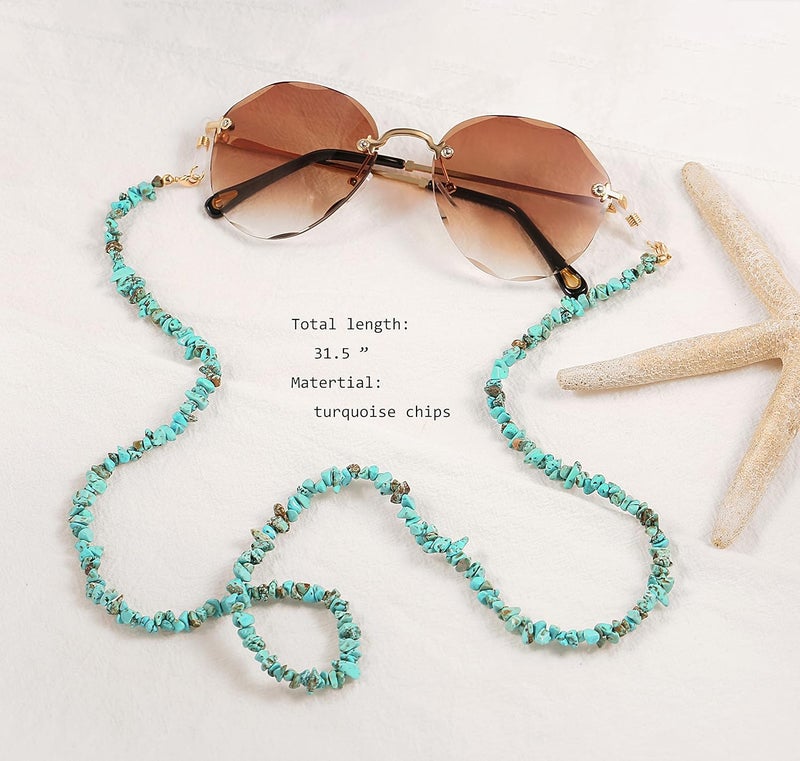 PEARLADA 18K Gold Eyeglass Chain Sunglasses Strap Holder Reading Glasses Retainer Gold Beaded Chain String Cord Lanyard - Image 4