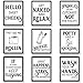 Zonon Zonon 9 Pieces Bathroom Wall Art Wall Decor, Funny Vintage Bathroom Sign Bathroom Quotes Sayings Art Prints Bathroom  - Image 2