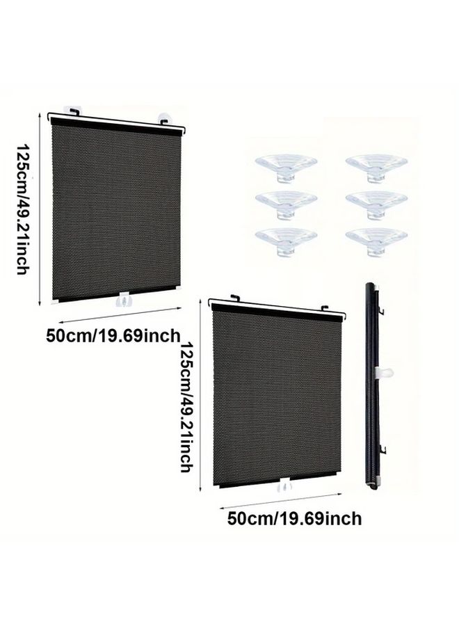 2 Pack Cordless Roller Shades Blackout Blinds With 6 Suction Cups Thermal Insulated Privacy Window Shades 58 X 125 Cm For Bedroom Living Room Home Office Easy Installation - Image 5