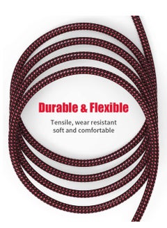 SYOSI Female to 1/4 TS Cable 10ft, Microphone Mono Jack, Nylon Braided 6.35mm Unbalanced for Dynamic Heavy Duty Mic  - Image 3