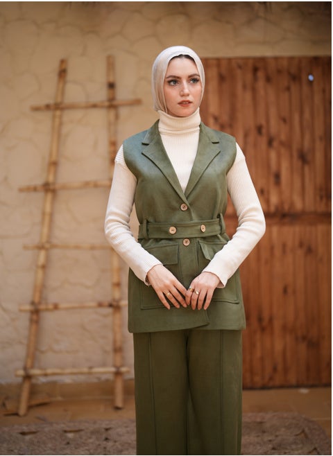 Suede Padded Suit - Wide & Elegant Style in Multiple Colors