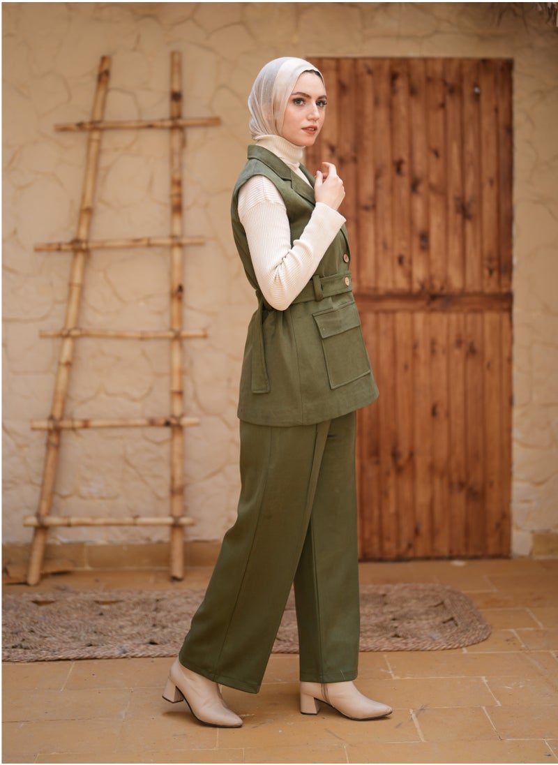 Suede Padded Suit - Wide & Elegant Style in Multiple Colors