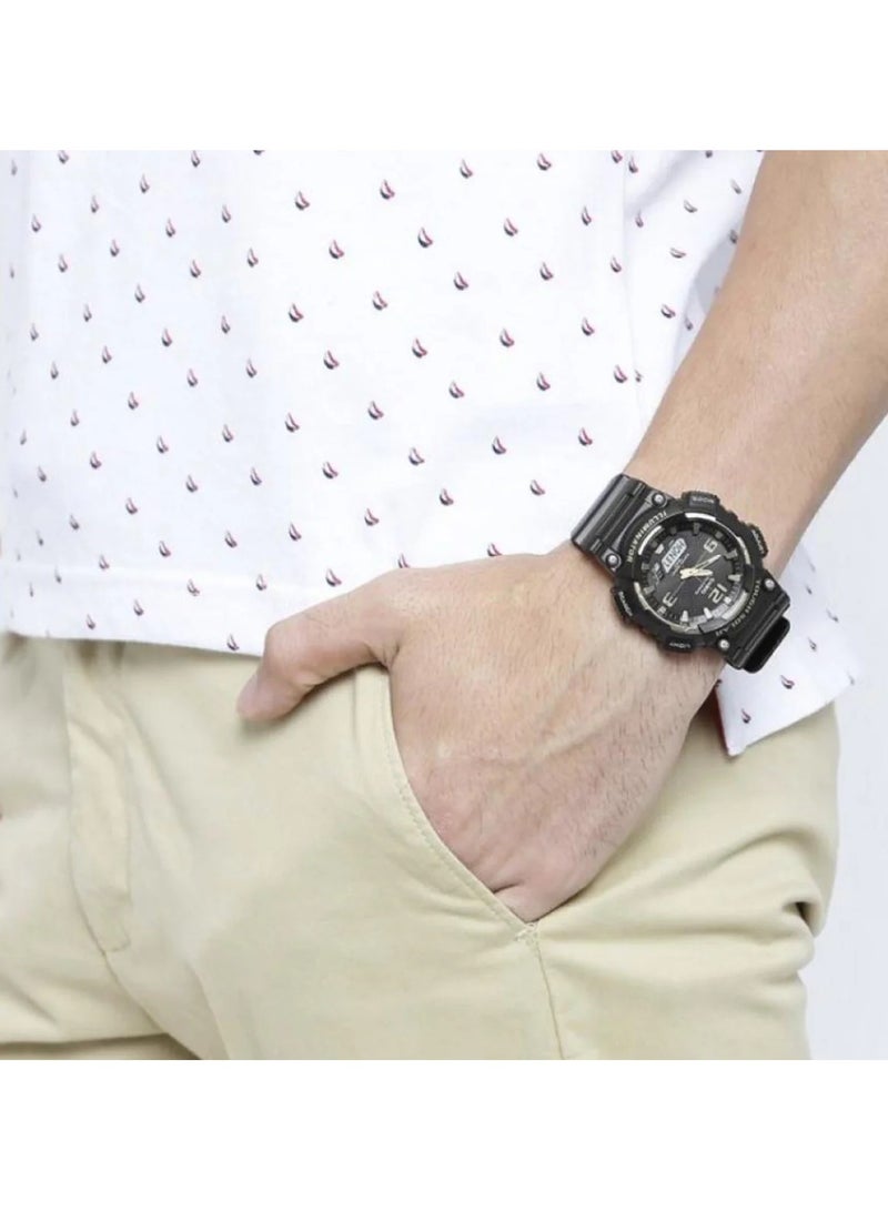 Casio Standart Men's Black Dial Silicone Band Watch - AQ-S810W-1A3VDF - Image 4