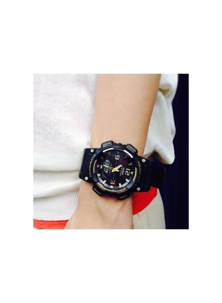 Casio Standart Men's Black Dial Silicone Band Watch - AQ-S810W-1A3VDF - Image 5