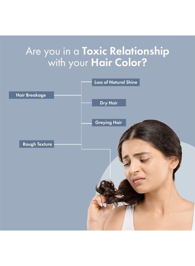 ThriveCo Permanent Natural Black Hair Color Creme Combo for Men & Women | Ammonia-Free, 100% Grey Coverage | Damage-Free, Long-Lasting Color with Hyaplex™ Bond Technology | 130ml + 70ml - Image 3