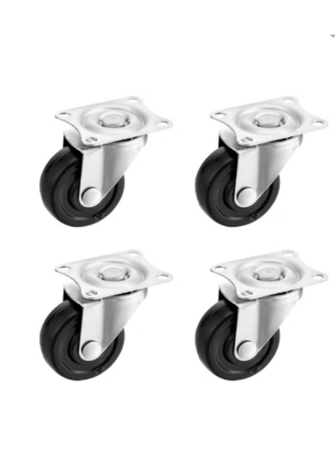 جي اس ايه كفرات JSA السوداء (عدد 4) مقاس 1.25" معبأة على كرت مخصصة لتوفير سهولة التخزين والاستخدام؛ قوية ومتينة تتحمل الاستخدام اليومي وتمنحك حركة سلسة تناسب مختلف التطبيقات المنزلية والصناعية. - Image 1