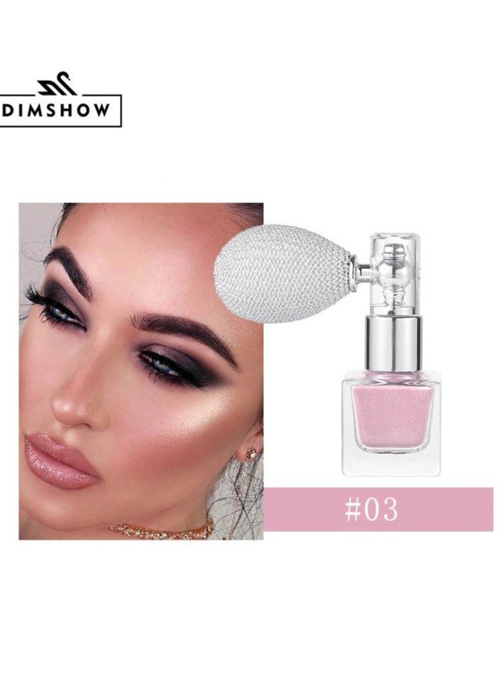 DIMSHOW Vibrant Holographic Body Glitter Spray - Long-Lasting, Water-Resistant, Multi-Use Makeup for Hair, Face, and Body - Perfect for Music Festivals, Party, and Night Out #3 NUDE PINK - Image 1