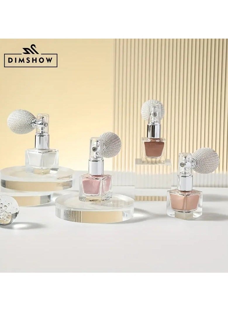 DIMSHOW Vibrant Holographic Body Glitter Spray - Long-Lasting, Water-Resistant, Multi-Use Makeup for Hair, Face, and Body - Perfect for Music Festivals, Party, and Night Out #3 NUDE PINK - Image 2