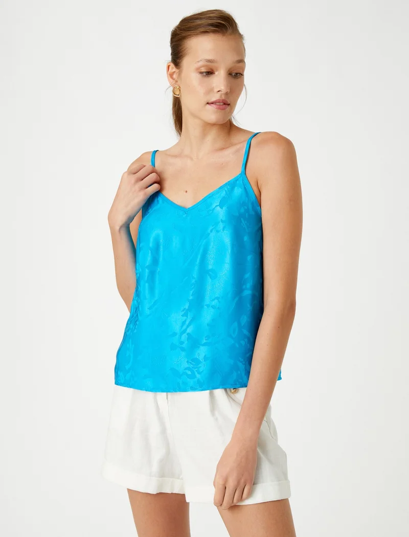 كوتون Satin Strap Blouse
