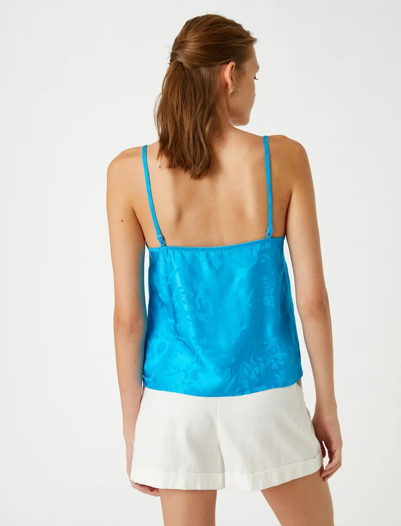 كوتون Satin Strap Blouse