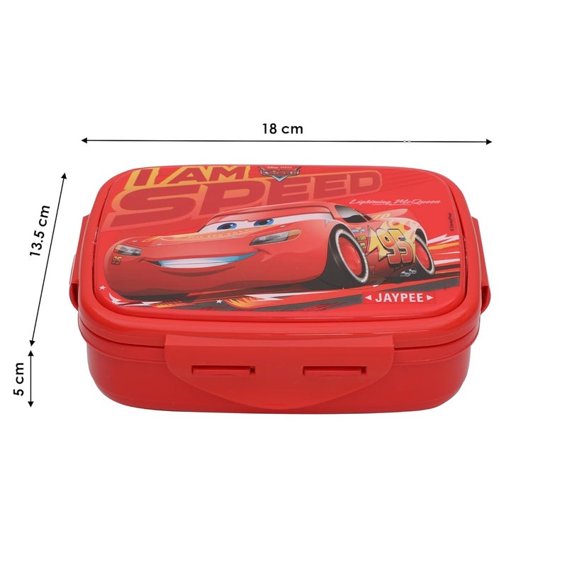 JAYPEE Steel Tek Jr. Insulated Lunch Box Disney Car,Red, 400 ml | Airtight Tiffin Box for School Kids Inner Stainless Steel Mini Box | Bpa Free - Image 4