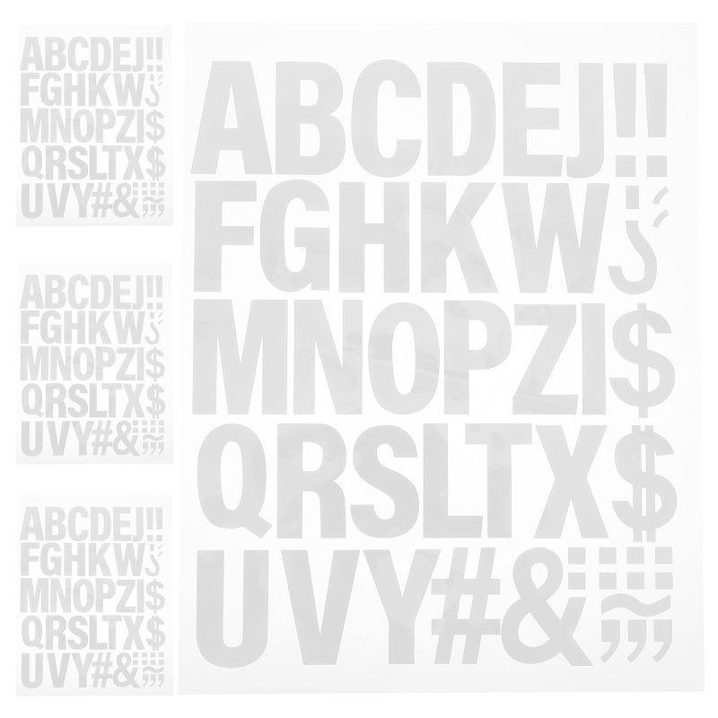 4 Sheets Iron On Letters: Diy Heat Transfer Letters For T-Shirts Iron-On Vinyl Alphabet Decals For Clothing Hats Bags Patches - Image 1