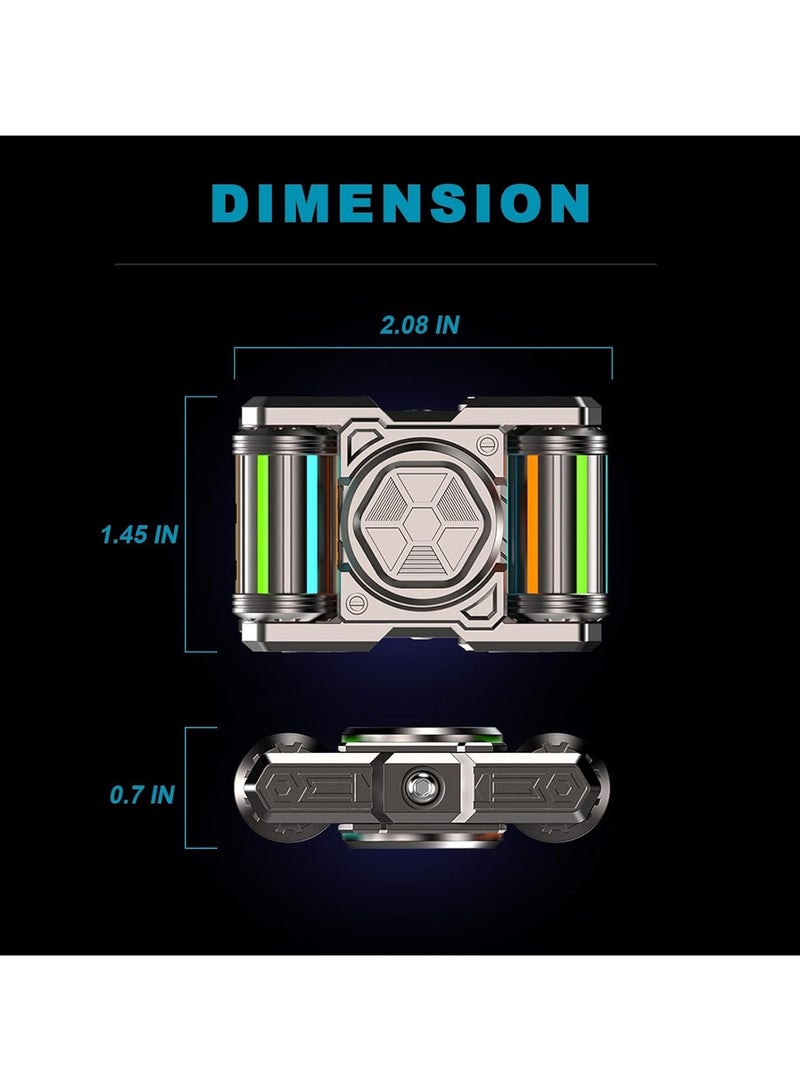 عام "دوّامة مضغطة (فتجيت سبينر) معدنية مضيئة في الظلام، لعبة للحمل اليومي في المنزل والمكتب، أداة مكتبية أنيقة، مثالية لاضطراب فرط الحركة ونقص الانتباه (ADHD) وطيف التوحد." - Image 5