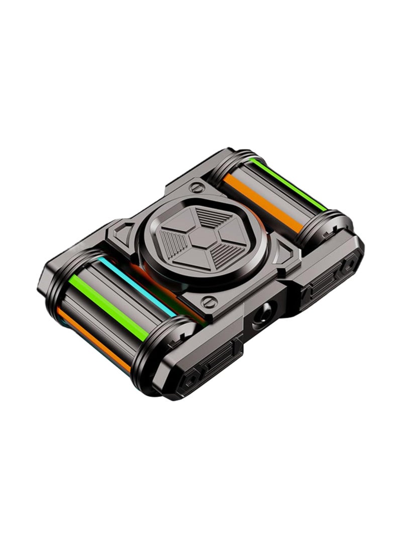 عام "دوّامة مضغطة (فتجيت سبينر) معدنية مضيئة في الظلام، لعبة للحمل اليومي في المنزل والمكتب، أداة مكتبية أنيقة، مثالية لاضطراب فرط الحركة ونقص الانتباه (ADHD) وطيف التوحد." - Image 1